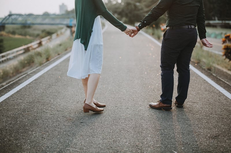 Romantic Couple Embracing